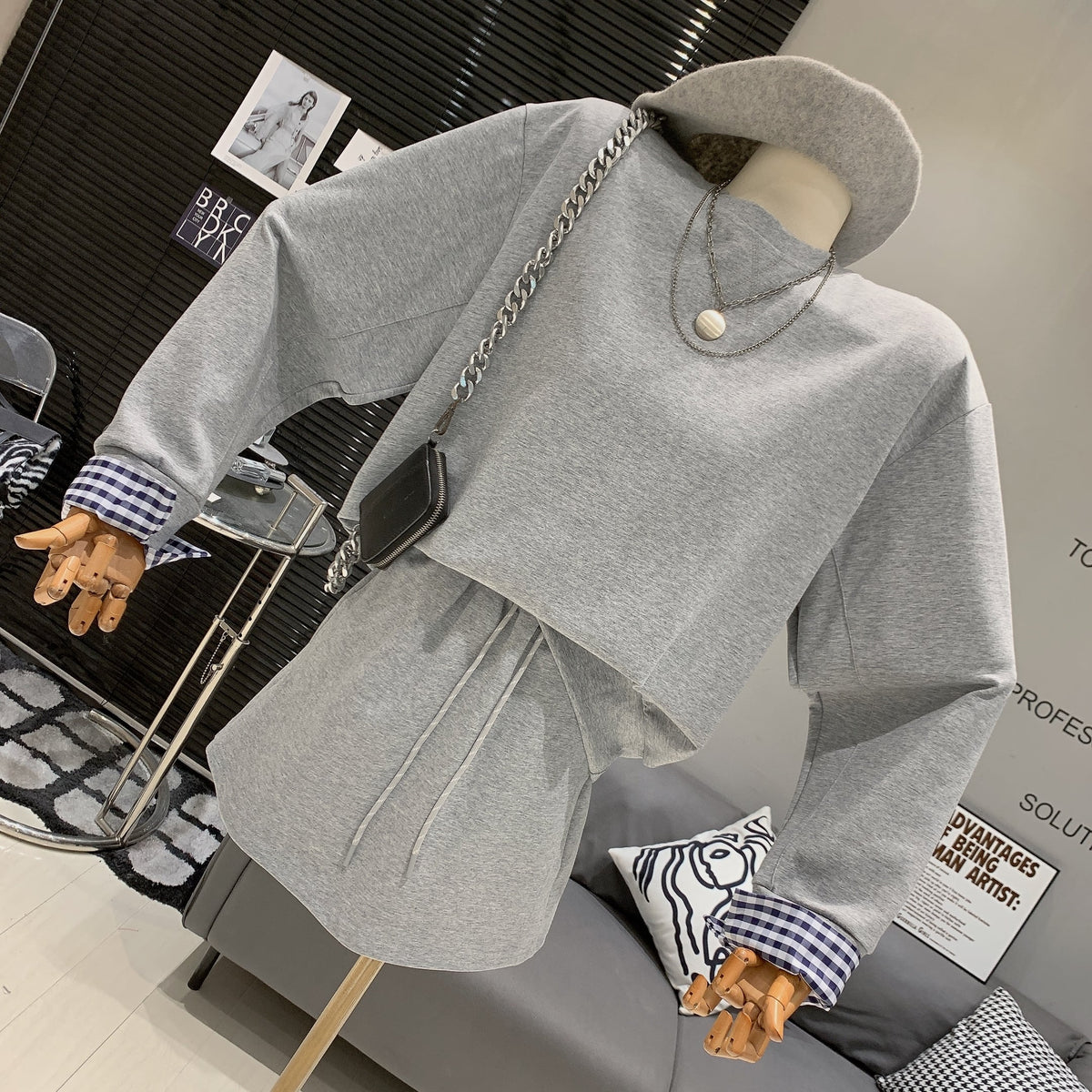 【set】プルオーバー×スカートセット　M26096