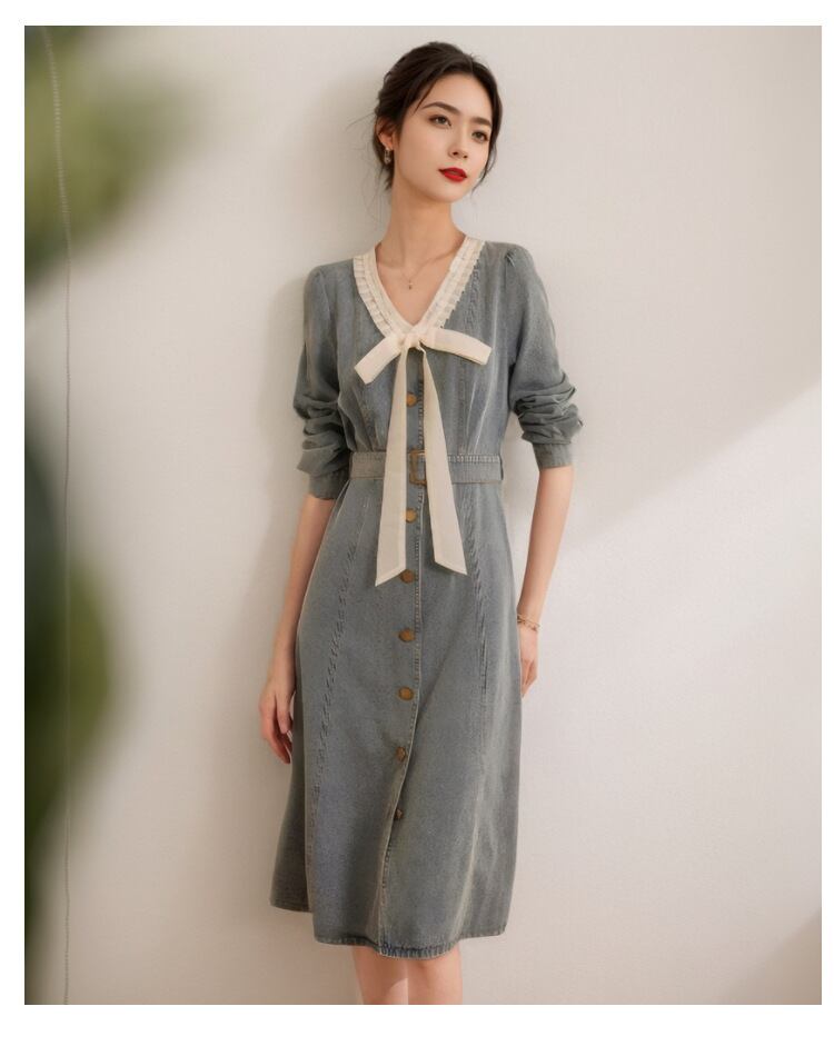 【dress】デニムワンピース　M29666