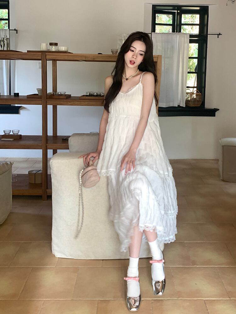 【dress】Vネックロングワンピース G20465