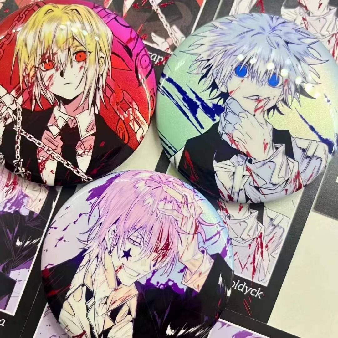 【GOODS】HUNTER×HUNTER 血を染める 58mm 缶バッジ Q2239