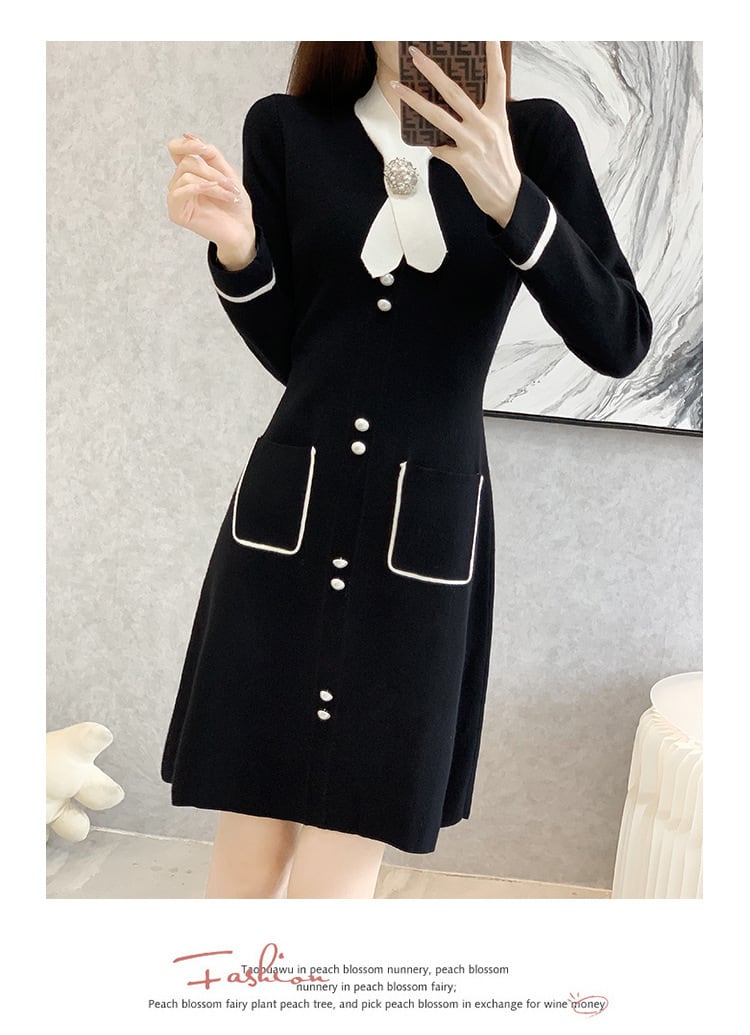 【dress】ニットワンピース　M25384