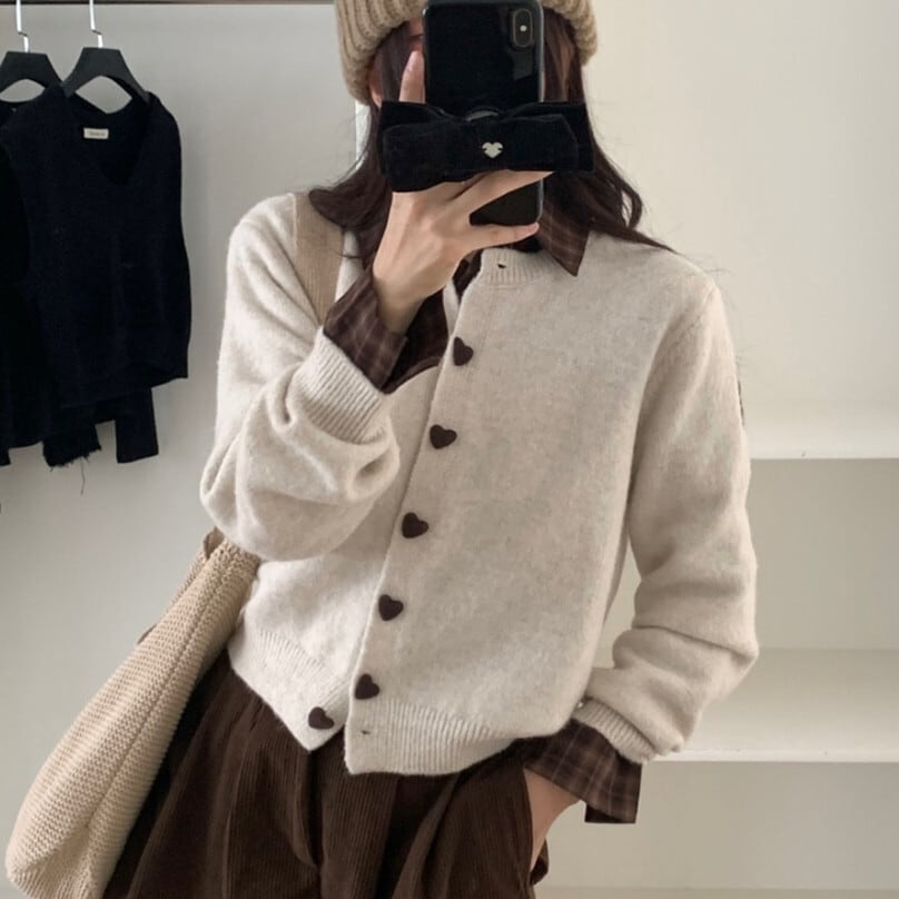 【outer】ニットカーデ　M25828
