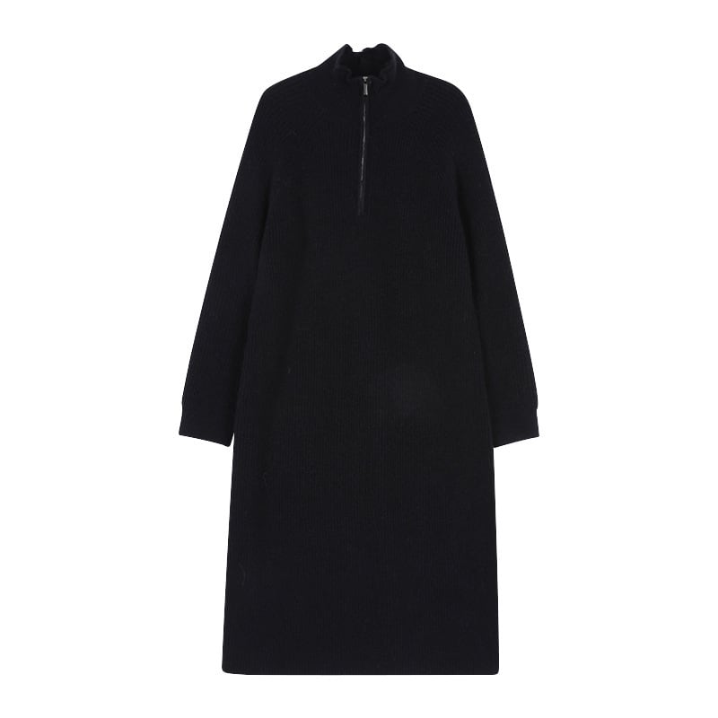 【dress】ファスナーニットワンピース　M27224