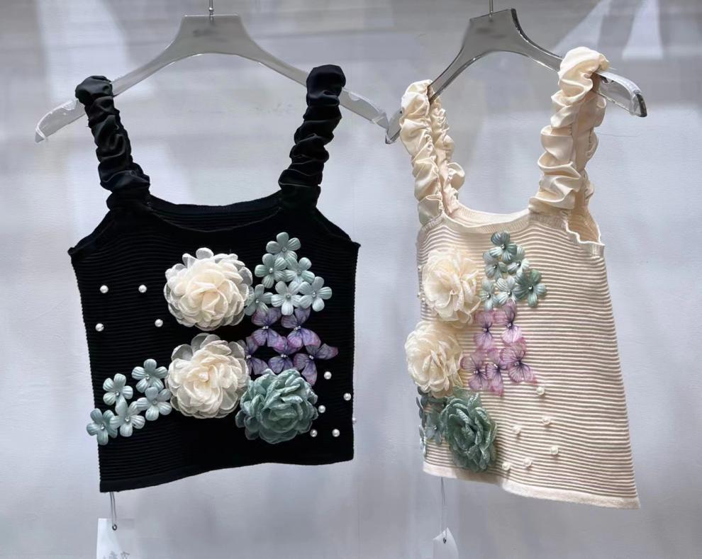 【tops】立体フラワーキャミソール　M23995