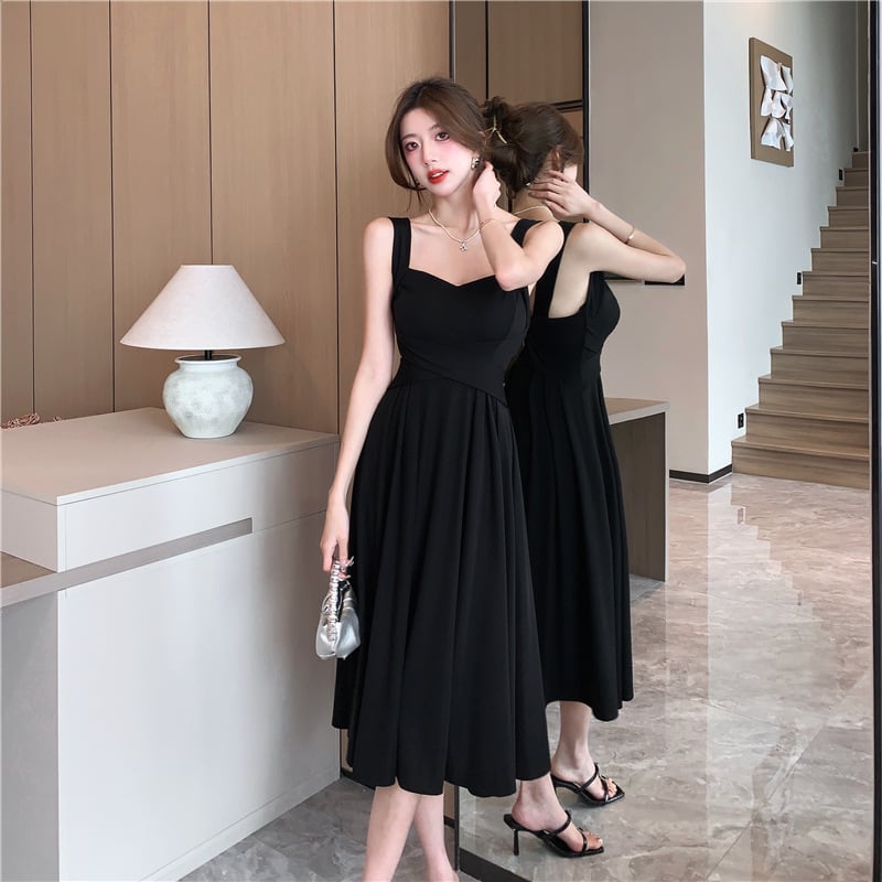 【dress】ギャザー サロペットワンピース G20461