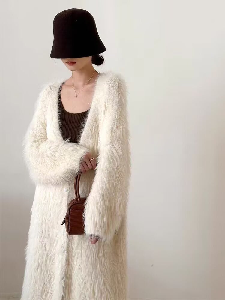 【outer】ロング丈ニットカーデ　M26935