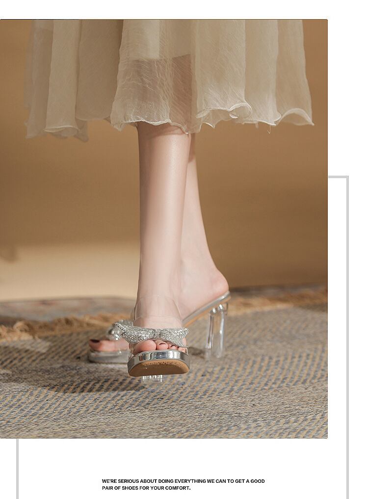 【shoes】リボン付きサンダル　M30228