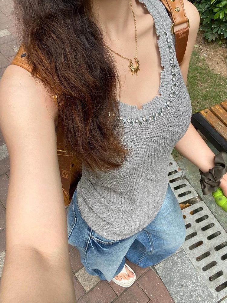 【tops】ダイヤモンドニットキャミソールG21567