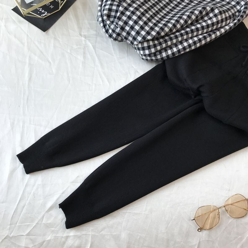 【set】着心地良い気質満点レトロINS風ルーズニットトップス+パンツ２点セット G3138