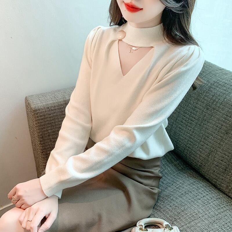 【tops】ニットトップス　M18854