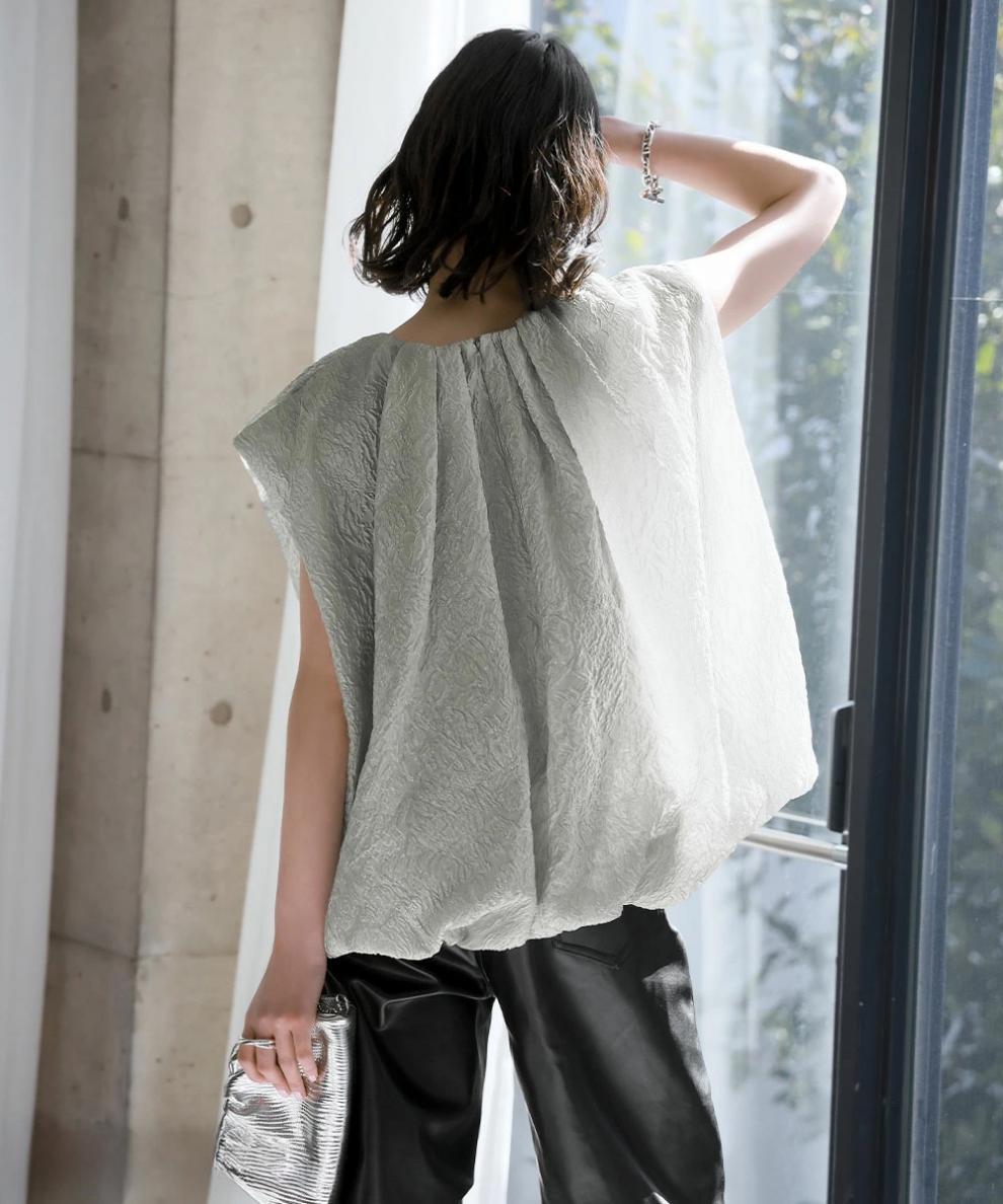 【tops】ジャカードトップス　M24075