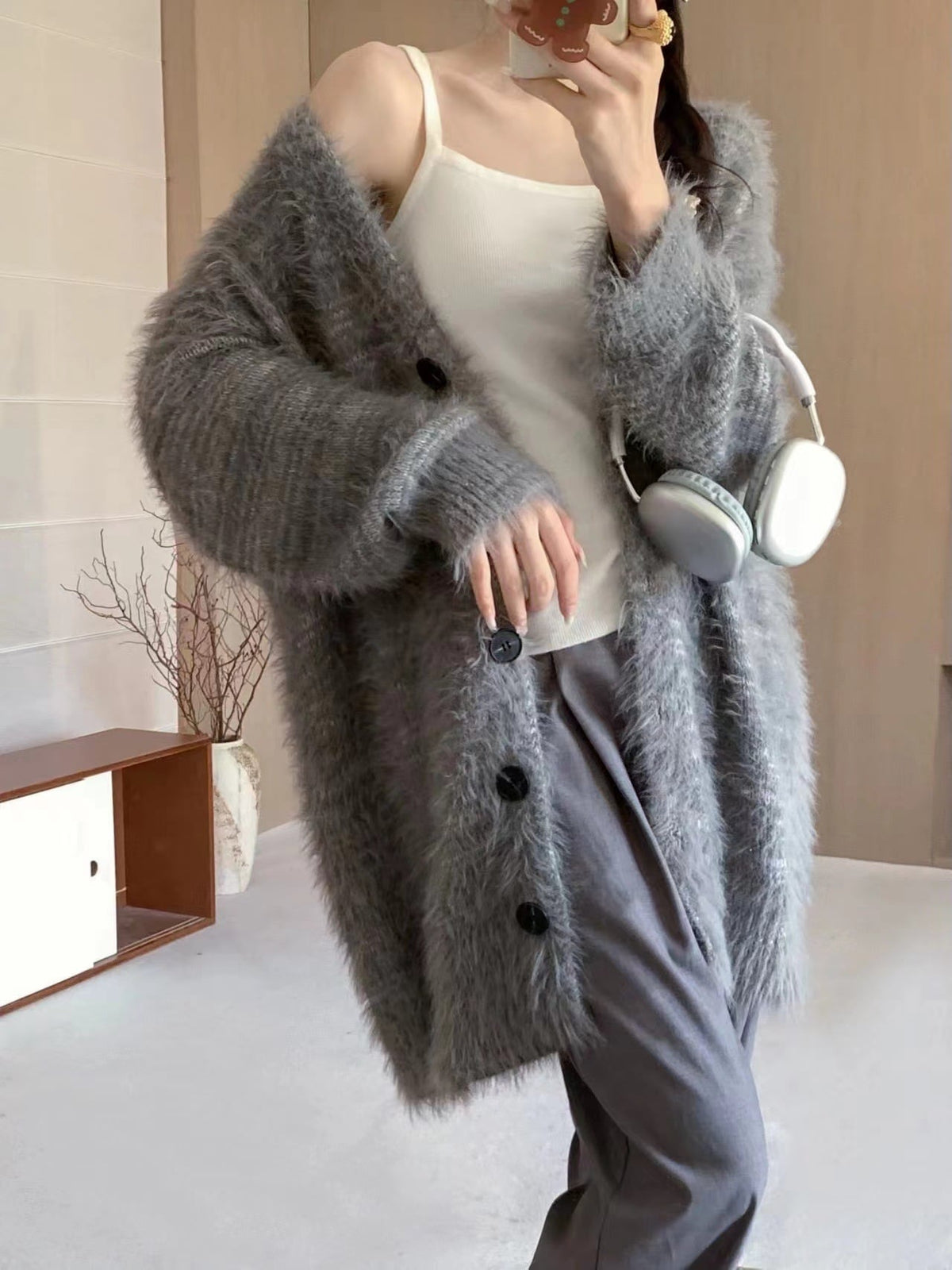 【outer】ニットカーデ　M27326