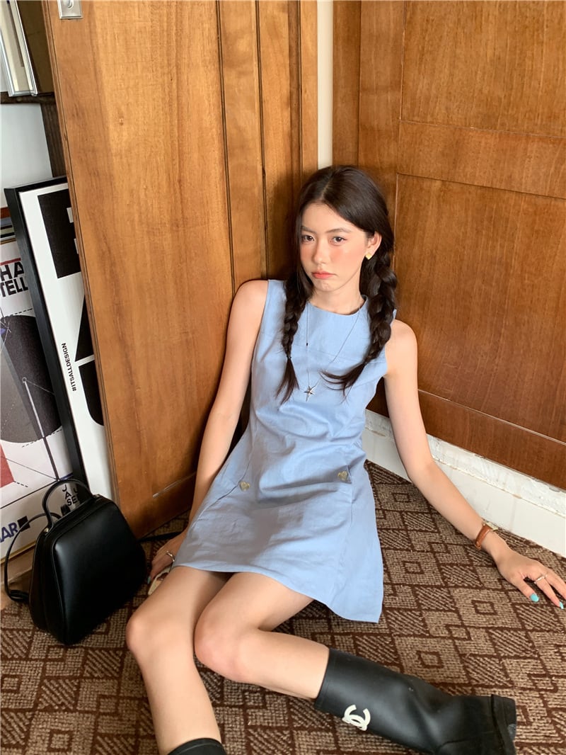 【dress】ノースリーブワンピース　M24439