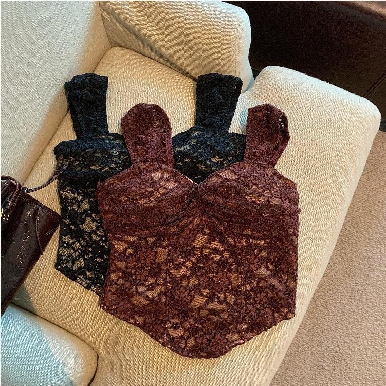 【tops】レースキャミソール　M29524