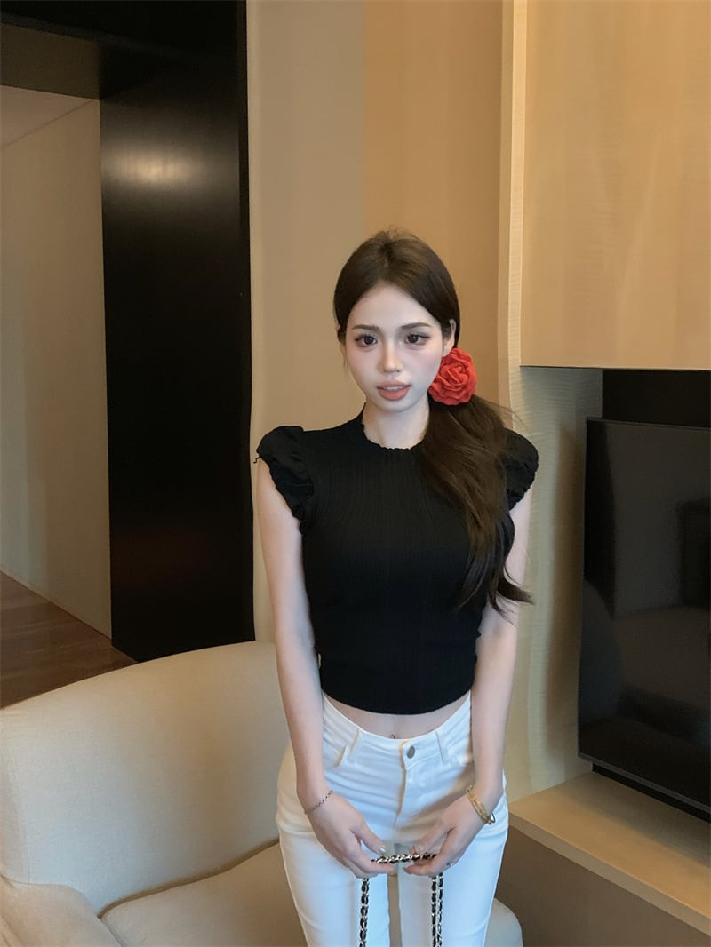 【tops】ノースリーブニットトップスG20270