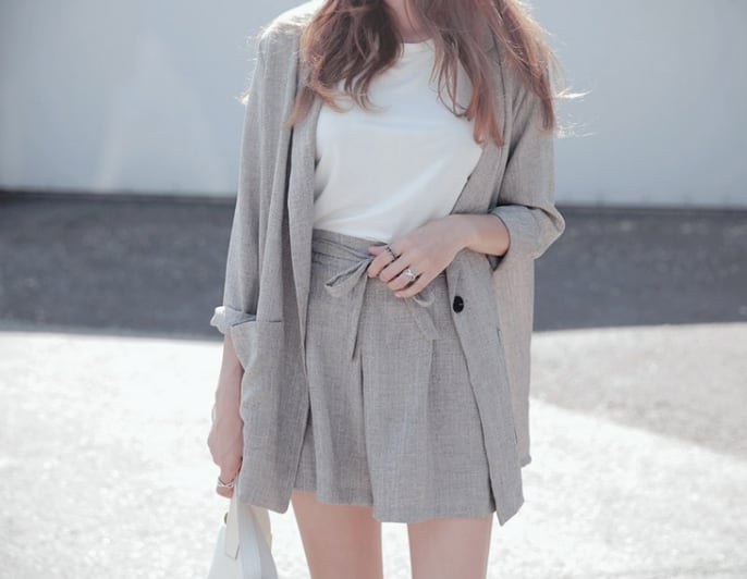 【set】好感度UP!気質満点レトロOL通勤ファッション洋気２点セット G1170