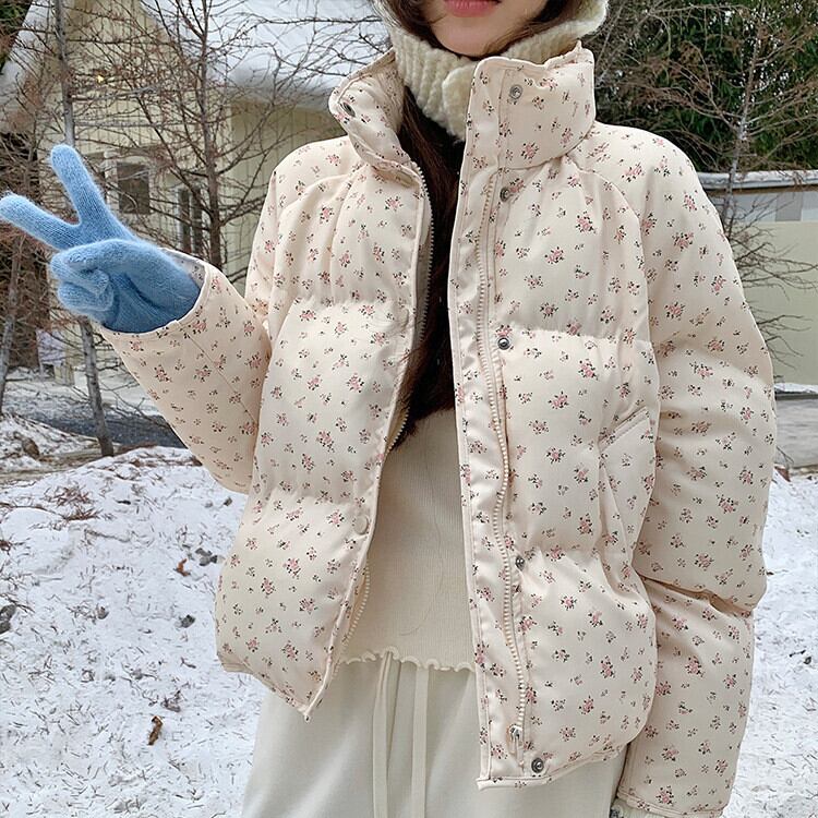 【outer】花柄ショートダウン　M28116