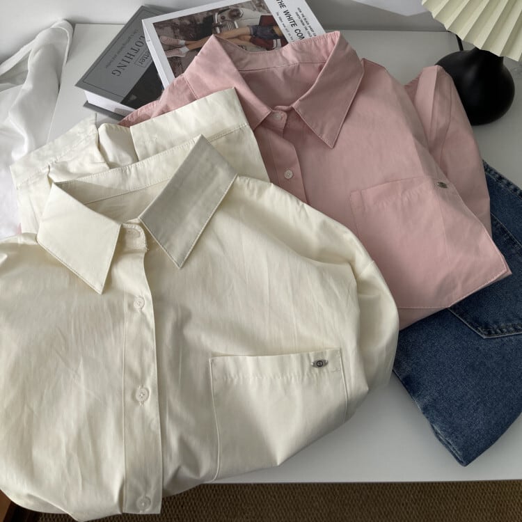 【tops】カラーシャツ　M29894