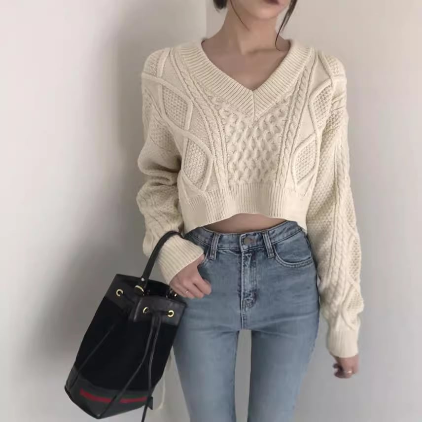 【tops】ニットセーター　M25602