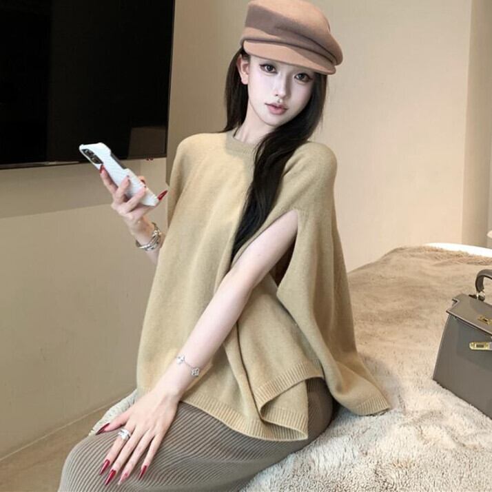 【tops】ニットケープ　M28134