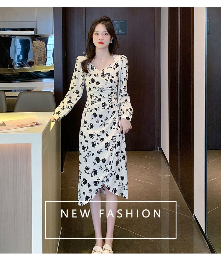 【dress】花柄ワンピース　M25374