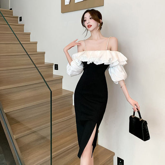 【dress】オフショルダーキャミワンピース G20668