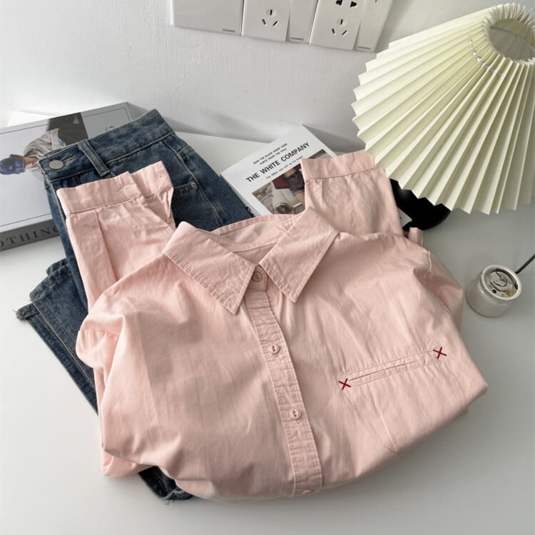 【tops】カラーシャツ　M29921