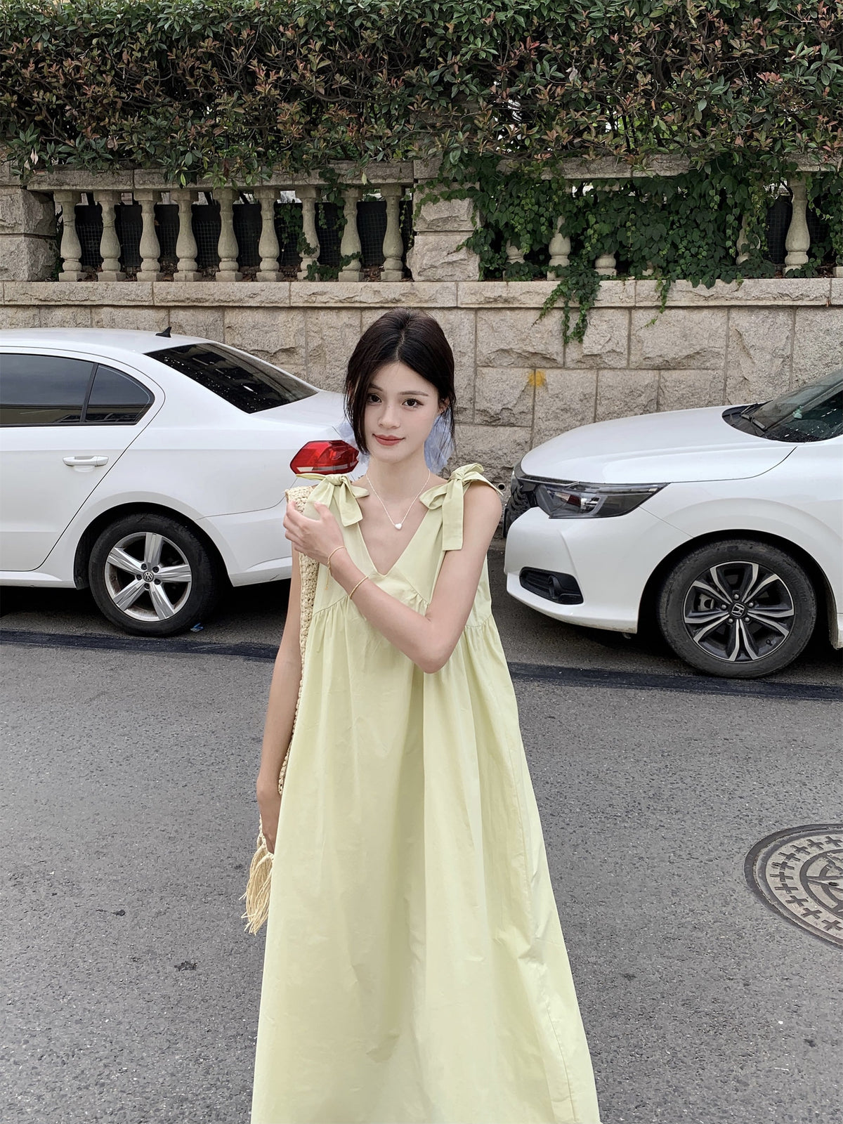 【dress】リボン付きワンピース　M24666