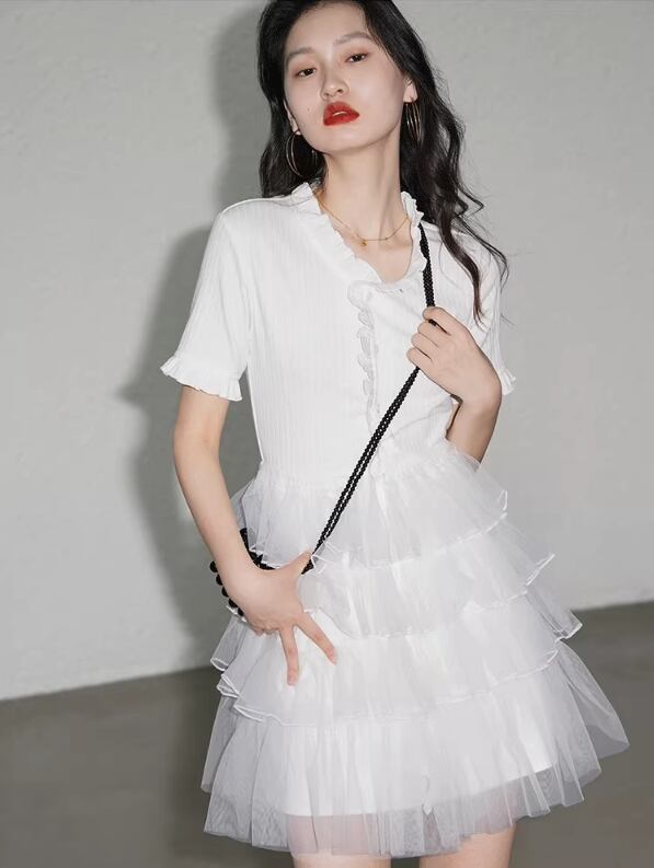 【dress】フランス風シフォンワンピース G20101