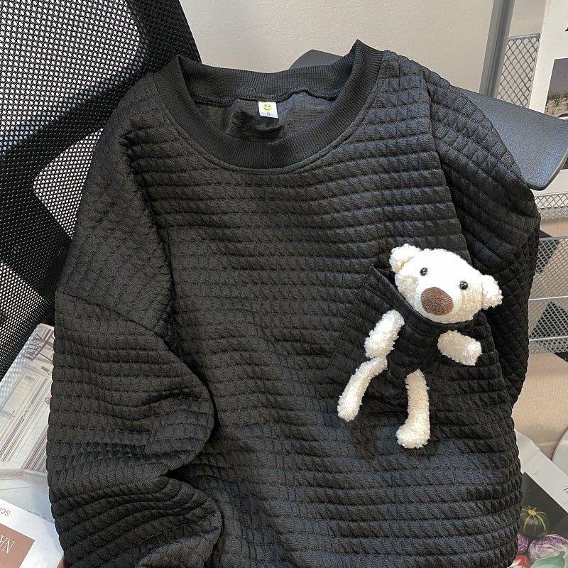 【tops】カートゥーン裏起毛厚手パーカーG18100