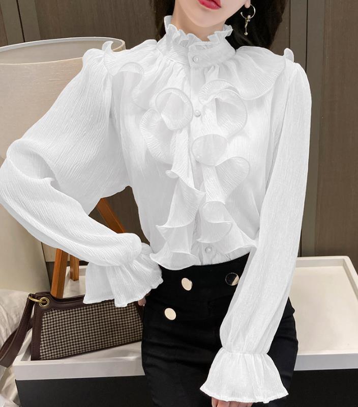 【tops】3色フレアスリーブブラウスF7059