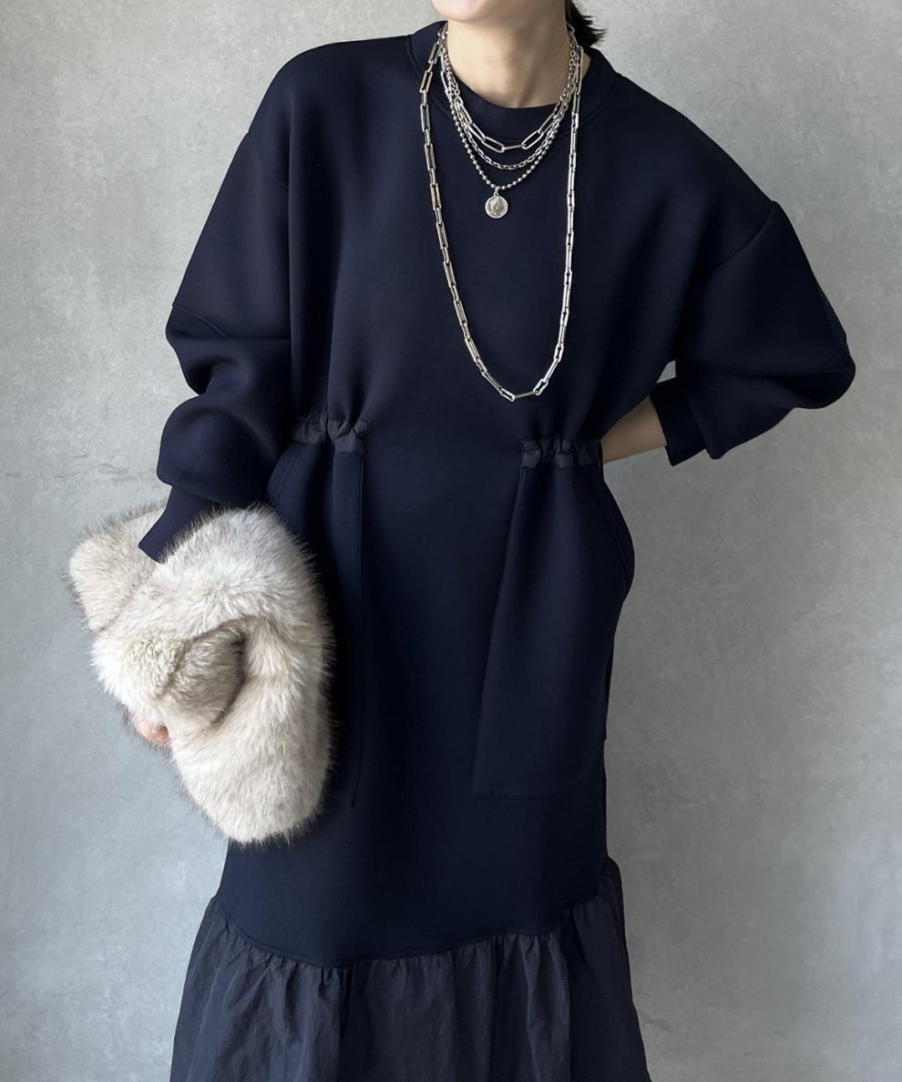 【dress】フレアドッキングカジュアルワンピース　N2899