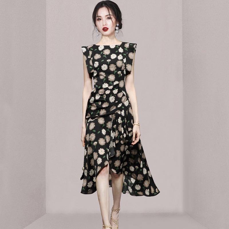 【dress】プリントワンピース　M25218