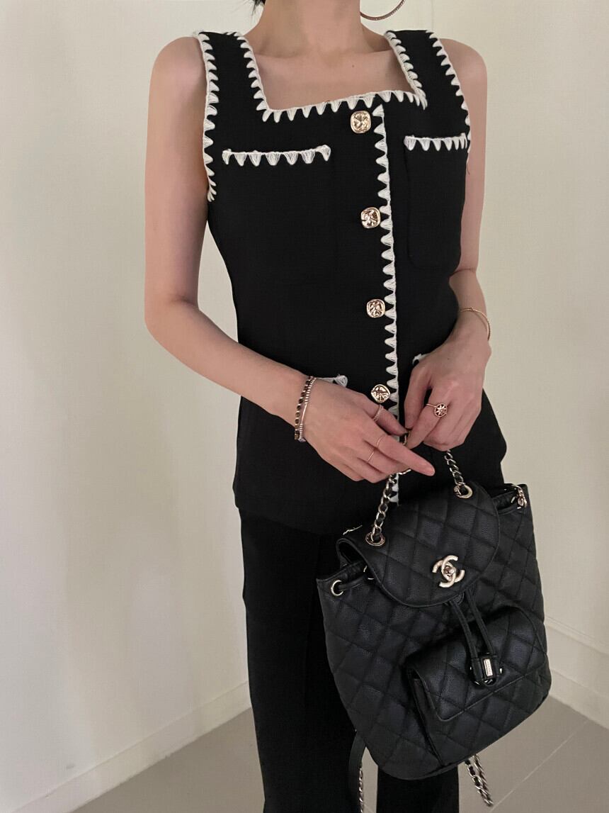 【tops】韓流スタイル ノースリーブ体型カバー キャミソールG15815