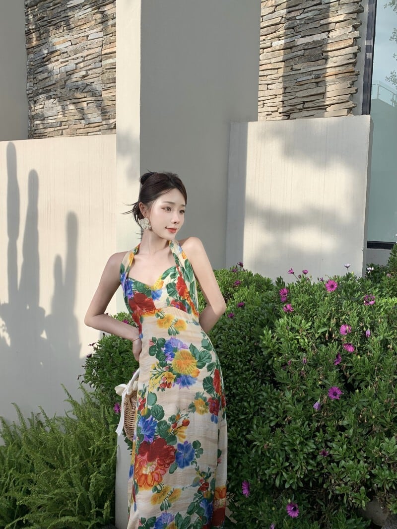 【dress】ホルターネックワンピース　M25293
