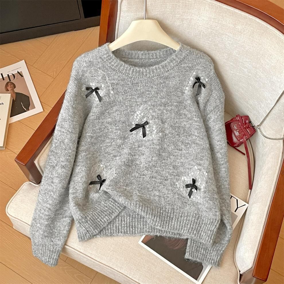 【tops】スパンコールニットセーター　M29291