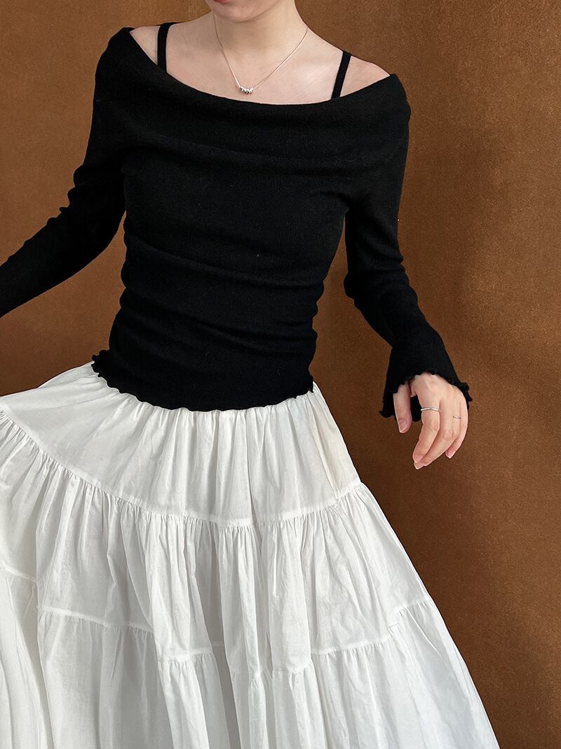 【tops】レイヤードニットトップス　N2875