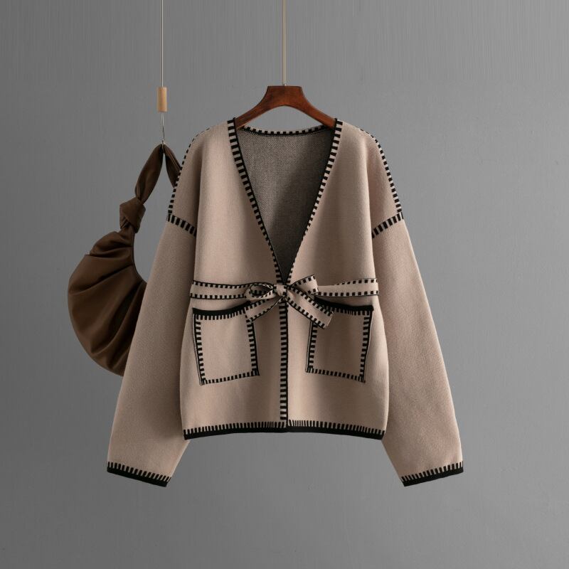 【outer】Vネックニットカーデ　M28747
