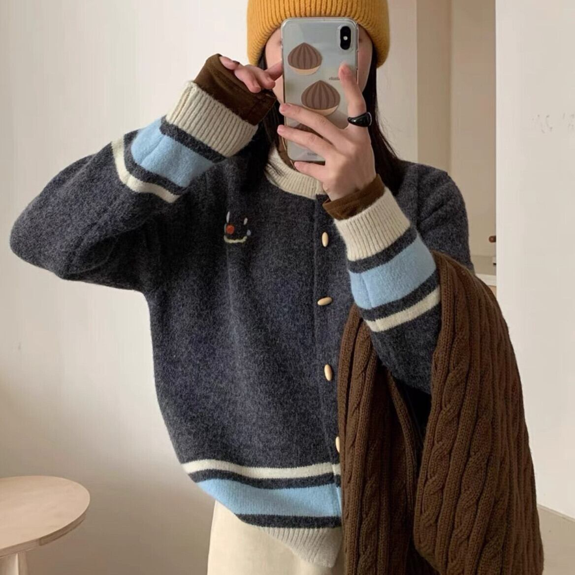 【outer】ニットカーデ　M29058