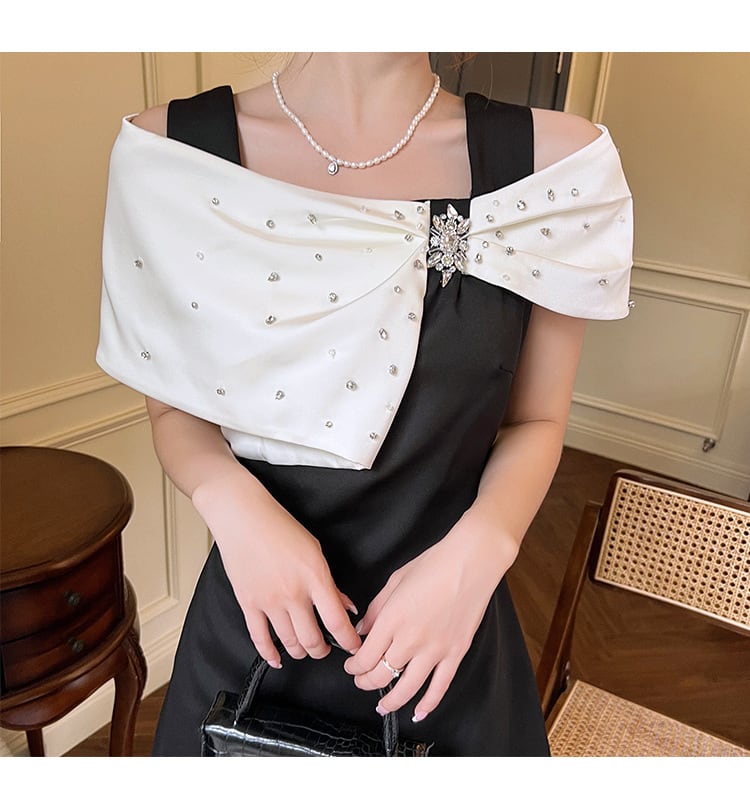 【dress】ビジューデートワンピース　M24884