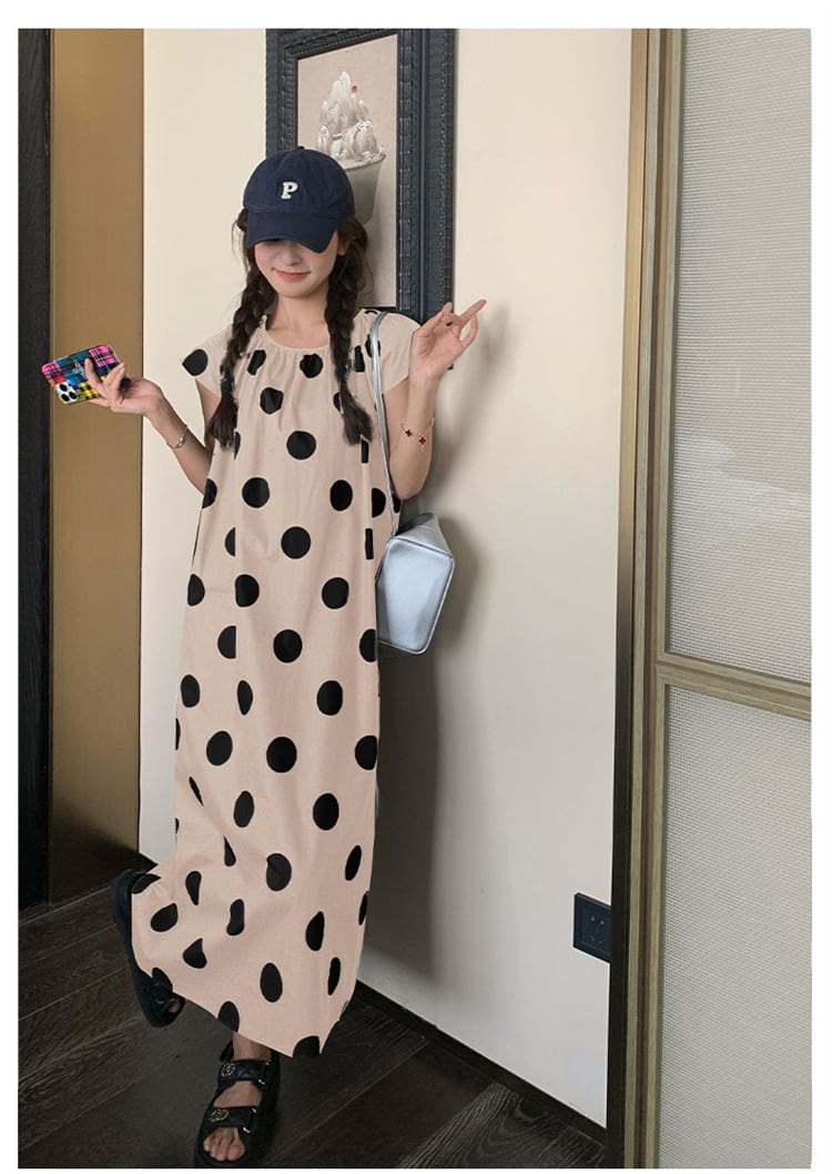 【dress】ドット柄ワンピース　M23927