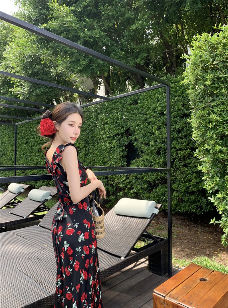 【dress】花柄ワンピース　M24907