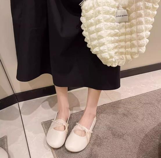 【shoes】ビーズフラットシューズF7474