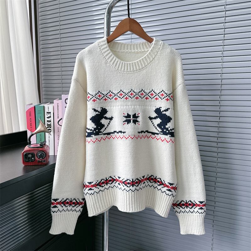 【tops】クルーネックニットセーター　M27916