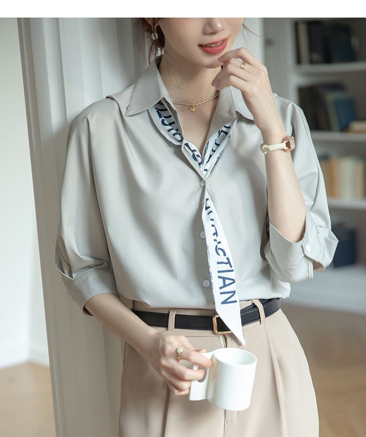 【tops】ファッションデザインブラウスG21074