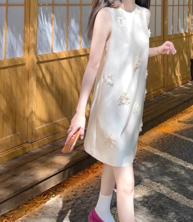 【dress】ノースリーブAラインワンピース G21062