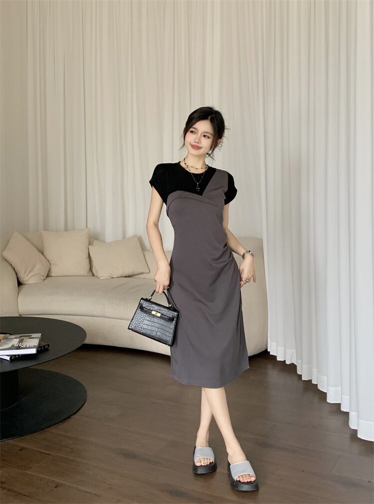 【dress】切り替えTシャツワンピース G20718