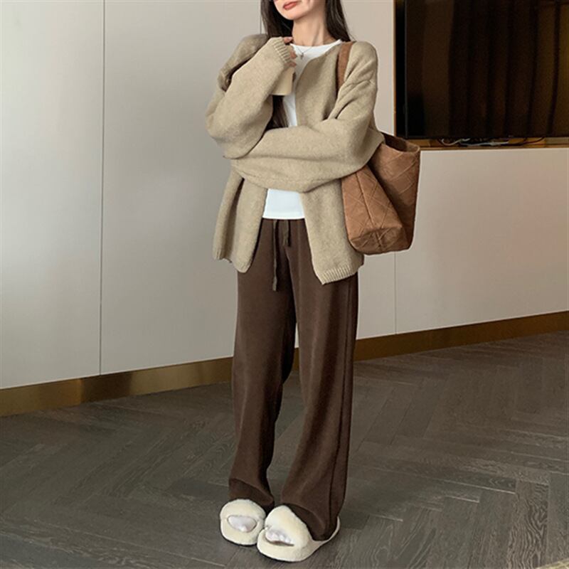 【outer】Vネックニットカーデ　M19013