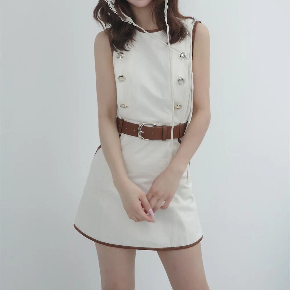 【dress】キャンバスミニワンピース　N3539