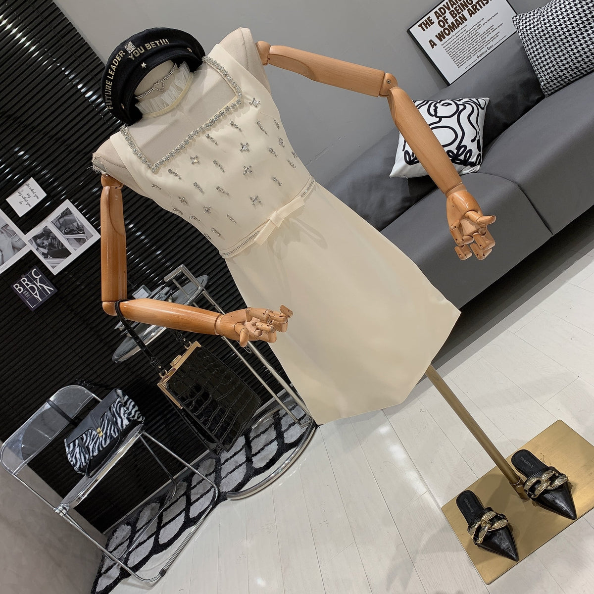 【dress】ビジューワンピース　M24002